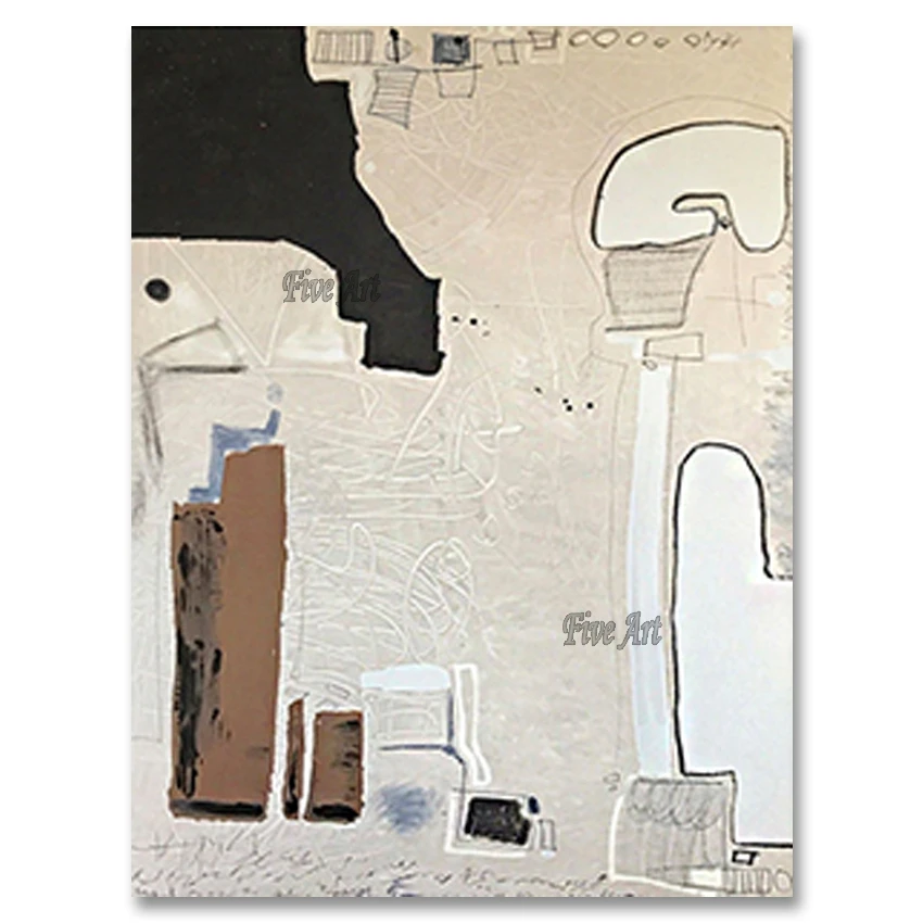 Абстрактный новый дизайн ручной работы простой настенные картины Акриловая