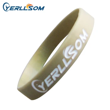 

1400pcs/lot High Quality Customized ink injected Rubber silicone bracelets with personal logo S20053120