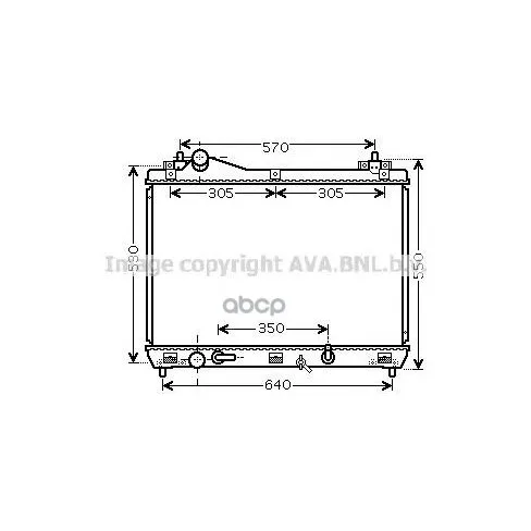 Радиатор Охлаждения Двигателя Ava арт. SZ2105