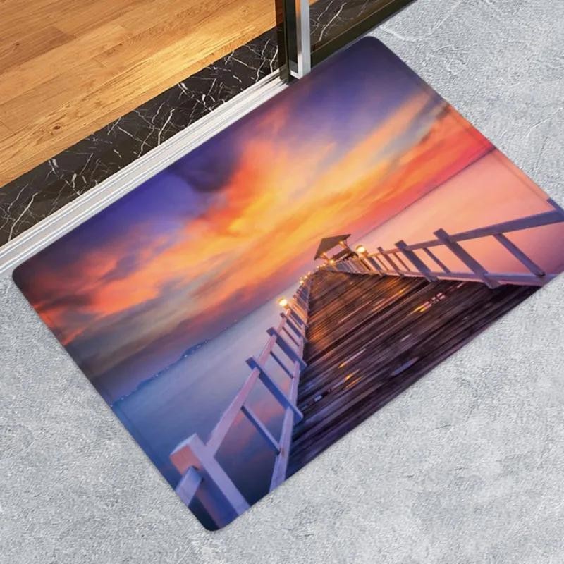 C Nordic Carpets Soft Flannel 3D Printed Area Rugs Parlor Cartoon Cat Turtle Sunset Mat Rugs Anti-slip Rug For Living Room Decor - Цвет: C