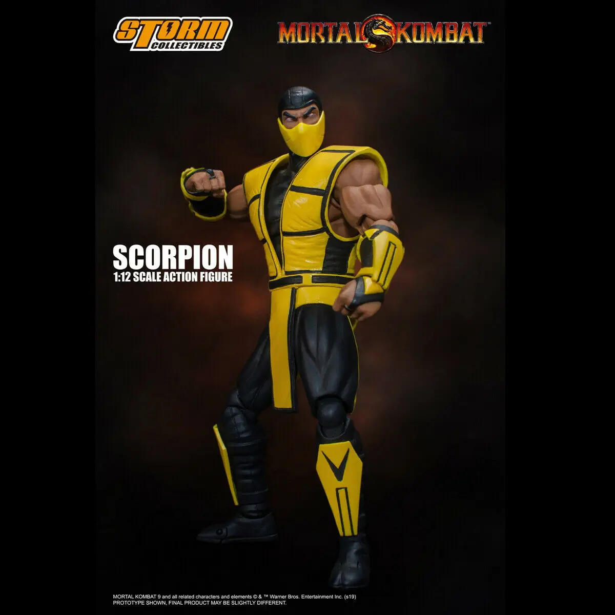 Игрушки от Storm 1/12 масштаб Mortal Kombat Scorpion Коллекционная подвижная фигурка