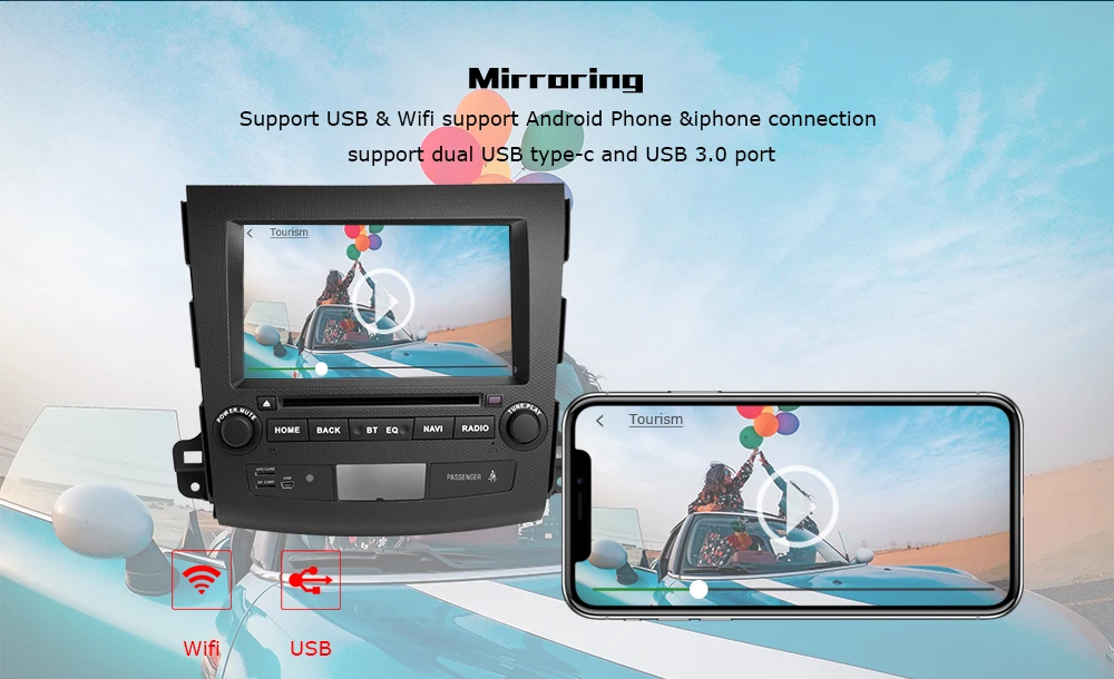 4 ГБ DSP 2 Din Android 9,0 Автомобильный мультимедийный плеер для Mitsubishi Outlander 2 3 2007 2008 2009 2010 2011 Стерео Авторадио Навигация