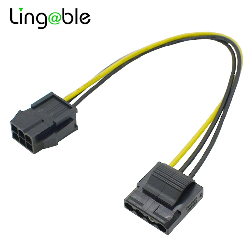 Кабель питания Lingable Molex с 4P на 6P один D разъем адаптер для графической карты кабель