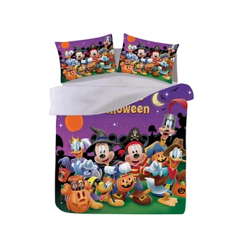 

Halloween Minnie Mickey Bedding Set Duvet Cover Pillowcase Adult Children Gift King Size Bed Set The Nightmare Befor Christmas