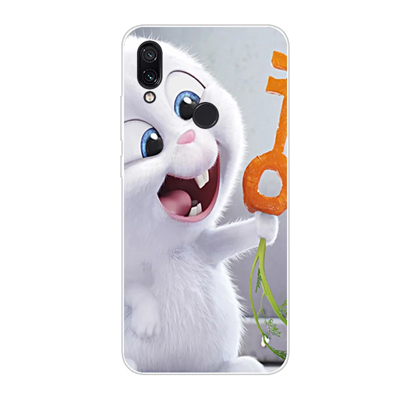 Красный Для Xiaomi Redmi Note 7 чехол силиконовый рисунок мягкий TPU для Xiaomi Redmi Note 7 PRO Чехол 6,3 дюймов Fundas Coque Redmi Note7 чехлы - Цвет: Красный