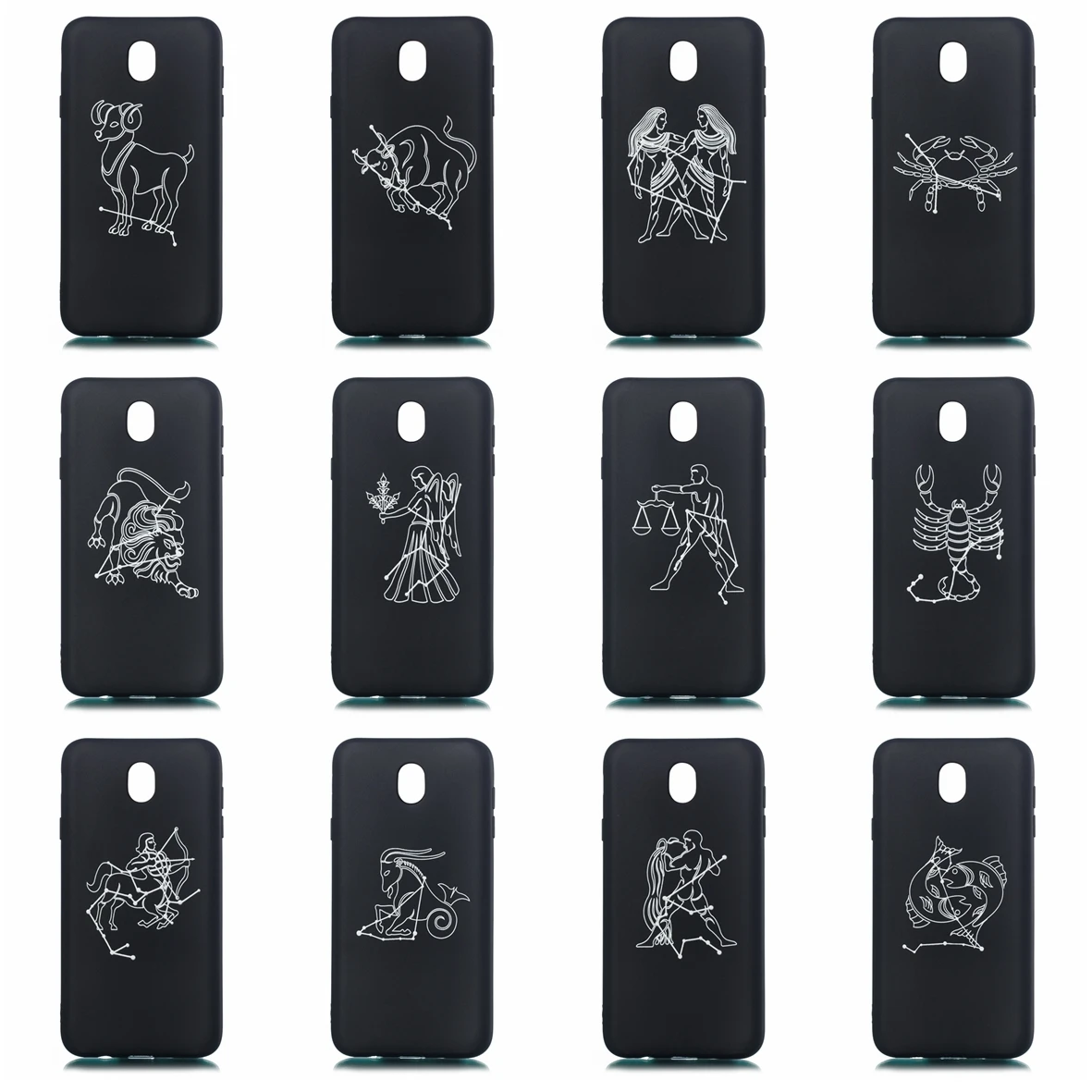 12 constellations Case For Samsung Galaxy J3 2017 J330 Soft TPU Silicone Protective Cover J 3 330 Phone Cases Bag |
