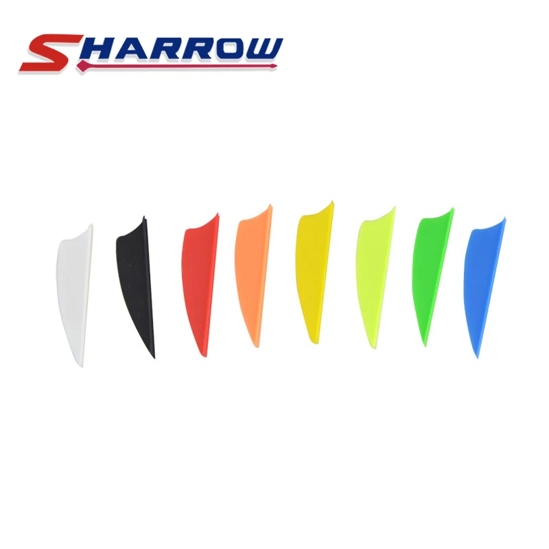 

40 Pcs Archery Rubber 1.75inch Arrow Feather DIY Fit For Wood/Bamboo Arrows Shooting Hunting Accessories Outdoor Sports