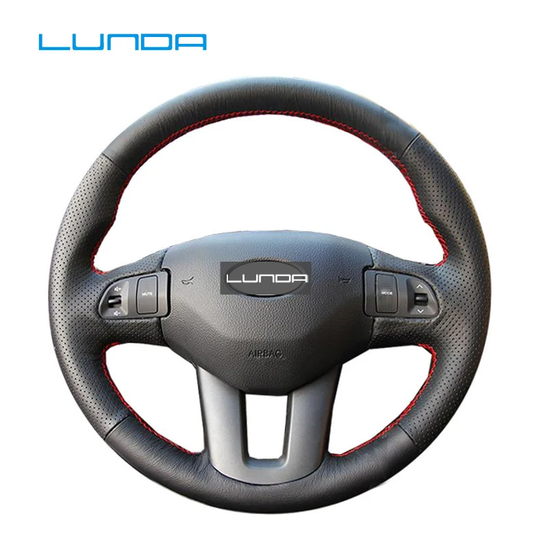 

DIY Custom Hand-Stitched Artificial Leather Car Steering Wheel Cover for Kia Sportage 3 2011-2014 Kia Ceed 2010