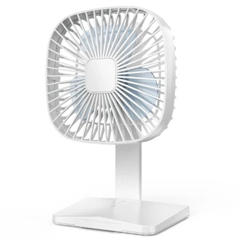 

USB Desk Fan 3 Speeds Adjustable USB Rechargeable Table Cooling Fan Strong Wind Quiet