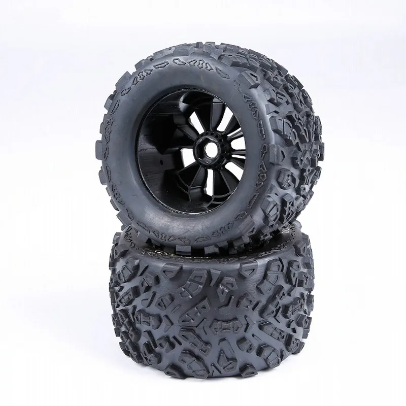 Knobby комплект шин колеса для 1/8 HPI Racing Savage XL FLUX Rovan Torland части грузовика RC монстр бесщеточный ру автомобиль грузовик