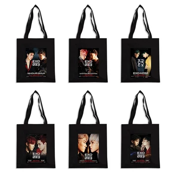 

1 PC Obsession Canvas Bag Concert Support Bag Surrounding Top-hand Handbag Casual Canvas Shopping Bag Droship New Arrival