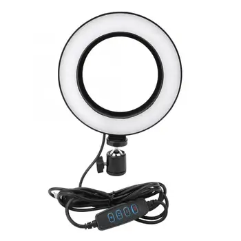 

Hot Sale 6inch USB LED Video Light Dimmable Ring Lamp for Photography Selfie Live Studio
