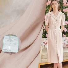 Ткань японский светильник розовый крепдешин купро ткани купро материалы для одежды платье рубашка швейная ткань