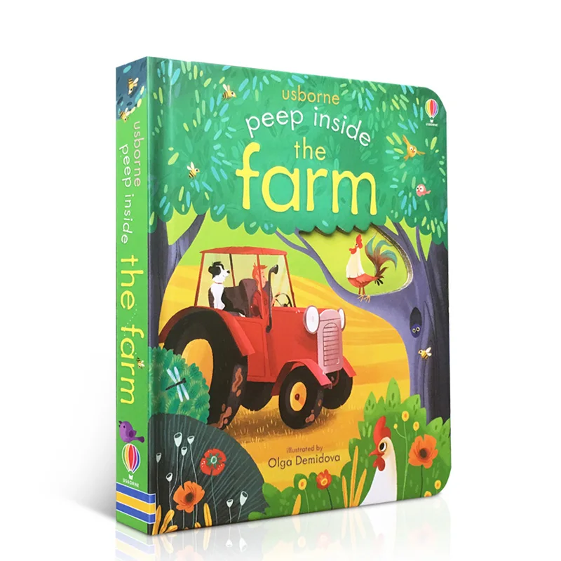 Peep Inside The Farm Original English Educational Picture Books For Baby Early Childhood gift For Children