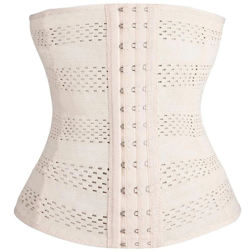 

Hollow-out Tibial Belt Corset Body-sculpting Round-hole Breathable Rubber Corset Post-natal Tummy Tucking Exercise Belt