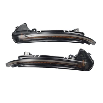 

Car LED Dynamic Turn Signal Light Rear View Side Mirror Light Indicator for- A6 RS6 4G C7 7.5 2012-2018 Blue-Yellow