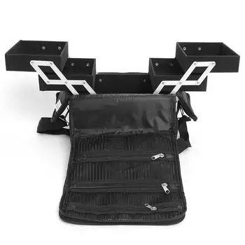 

Makeup Organizer Fashion Women Large Capacity Multi-layer Clapboard Cosmetic Bag Case Beauty Salon Tattoos Nail Art Tool Bin