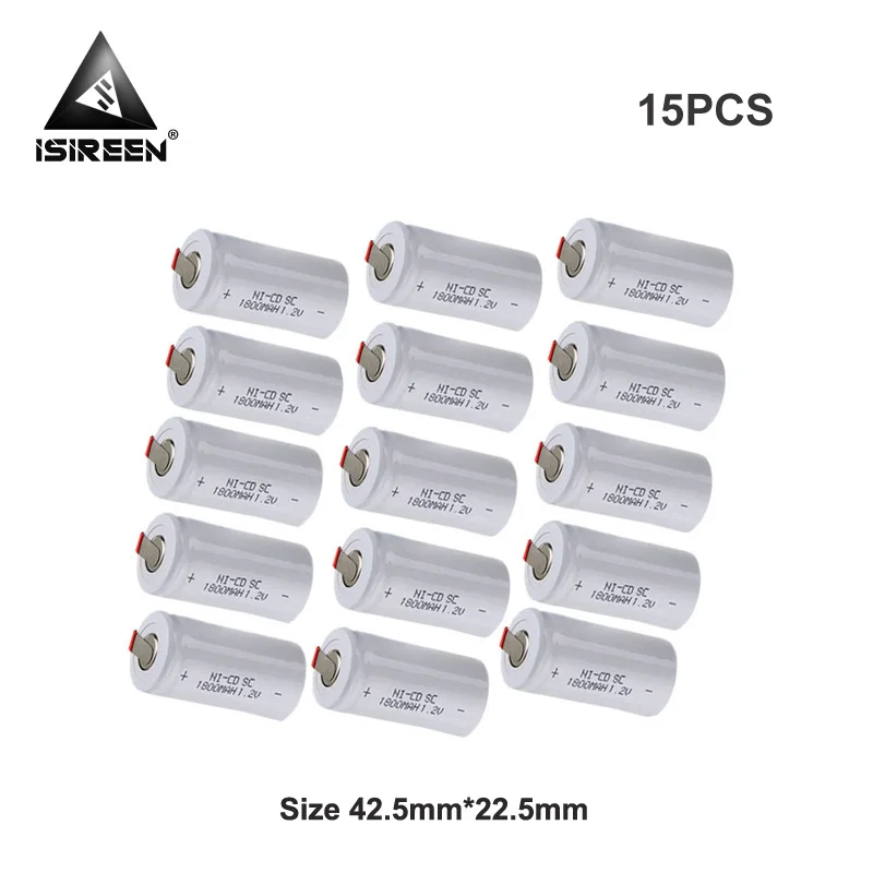 Ni-CD 1800mAh 1,2 V DIY 6V 7,2 V 9,6 V 12V 14,4 V перезаряжаемые пакеты батарей SC батареи элемент Subc Ni аккумулятор CD Электрический инструмент