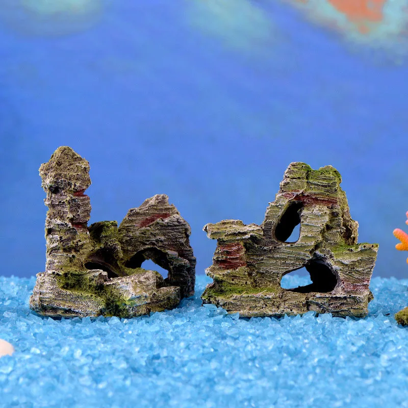 1 шт. мох микро пейзаж моделирование смолы Rockery украшения Аквариум Украшение Аксессуары