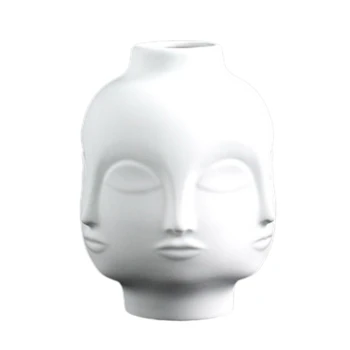 

Artists,Potted Plants,Potted Plants,Garden Decoration,White Pottery Vase Female Avatar White Ceramic