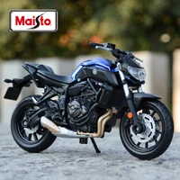 Maisto 1:18 2018 Yamaha MT07 Static Die Cast Vehicles Collectible Hobbies Motorcycle Model Toys 1