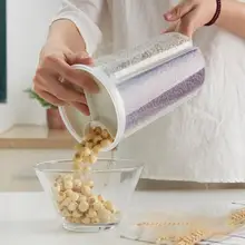 Японское четырехзерновое просо ведро пластиковое ведро для хранения герметичное зерно ведро зерно орех Коробка Снэк банка классификация ведро