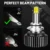 Bullvision Hir2 9012 Led 360 Фары H7 H11 9005 9006 Автомобильная Лампа 20000Lm H8 H9 H1 Ice 8000K HB3 HB4 6000K Противотуманные Фары Moto H4 CSP
