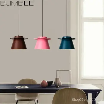 

Nordic Color Small Chandelier Creative Iron Restaurant Hang Lamp Cafe Bedroom Bedside Lamp Indoor Lighting Hanging Light Fixture