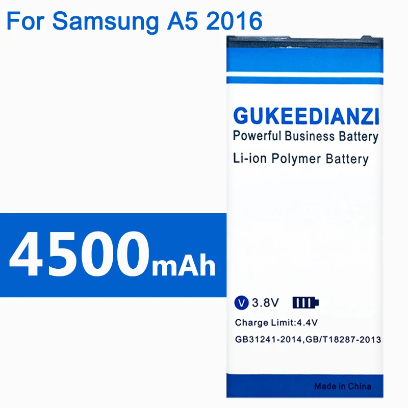 GUKEEDIANZI EB-BA510ABE 4500 мАч Сменный аккумулятор для телефона samsung GALAXY Edition A5 A510 SM A510F A5100