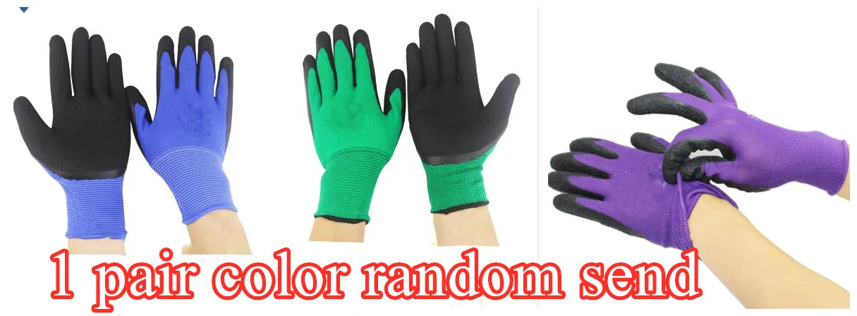 1 pair color random Non-slip Садоводство Перчатки дышащая мягкая и удобная обувь посадки Садоводство рабочие мужские перчатки без пальцев для работы по охране труда Перчатки - Цвет: 1 pair color random