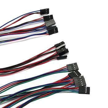 

10Pcs/lot 70cm 4Pin Cable Female-Female Jumper Wire For Arduino 3D Printer Reprap Led Wire Connector Electronic Connector