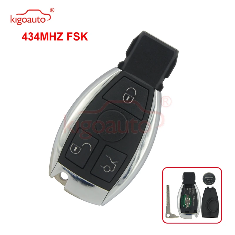 

Kigoauto Smart key 3 button 434Mhz for Mercedes-Benz E-CLASS
