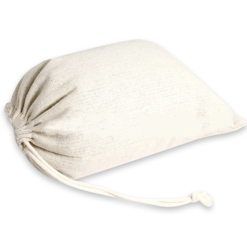 Portable Environment-Friendly Bag Fruit Bag Storage Bag Vegetablel Bag Cotton Linen Drawstring Travel Organizer Housewear