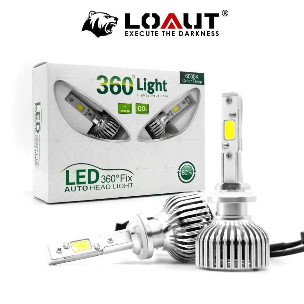 LOAUT 880 H27 881 светодиодный налобный фонарь 70 Вт 6000K COB 12V 24V 8000LM люсис привело para Авто Canbus аксессуары для фар