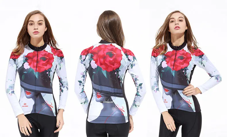 Весна езда длинный костюм Велоспорт одежда женский велосипед Открытый