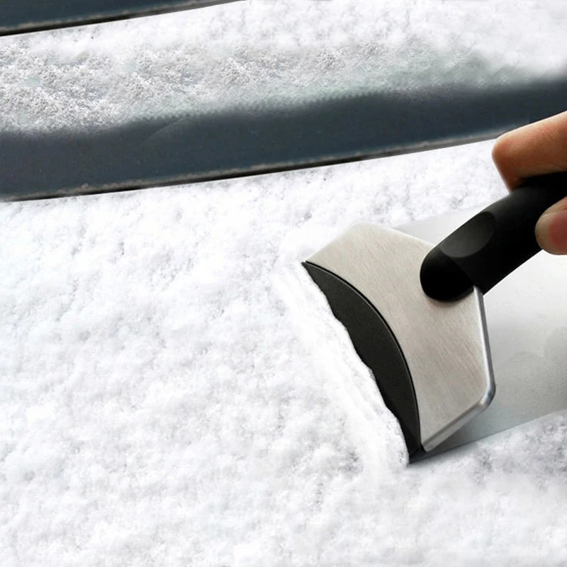 Пластмассовая Лопата высокой плотности для уборки снега и льда в автомобилях, размораживание снега и льда, без вреда для краски, без вреда для стекла