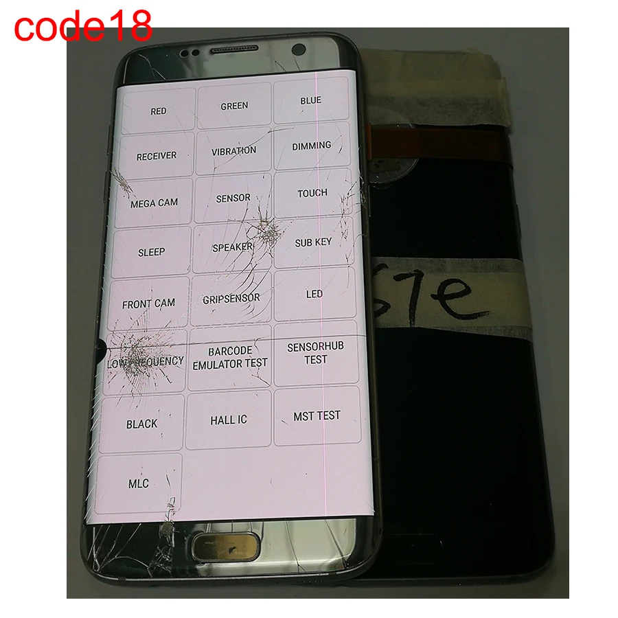 JPFix S7edge экран в сборе с рамкой сломанной изогнутой поверхности дисплей сенсорный ЖК-экран