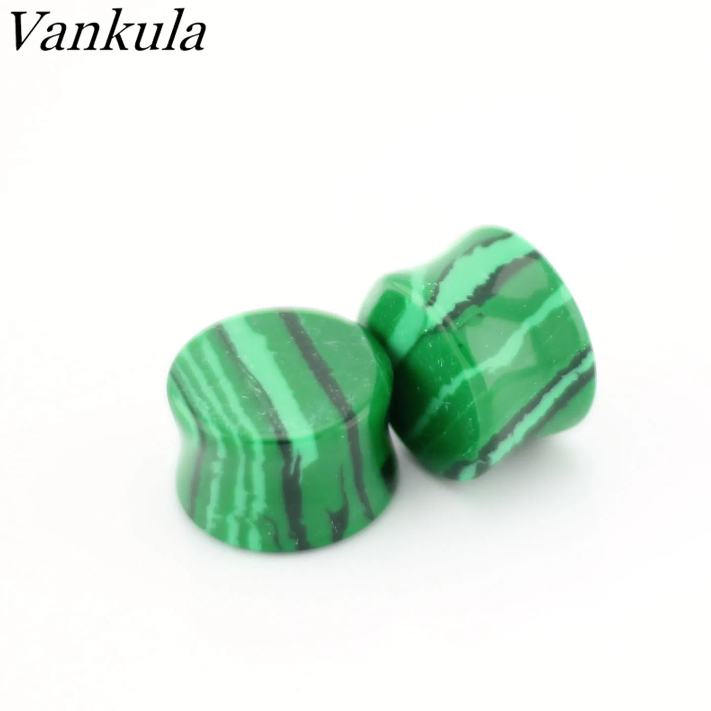 Vankula Новое поступление модные Беруши Тоннели Малахитовый ювелирные украшения для пирсинга диаметры для ушей Расходная пара