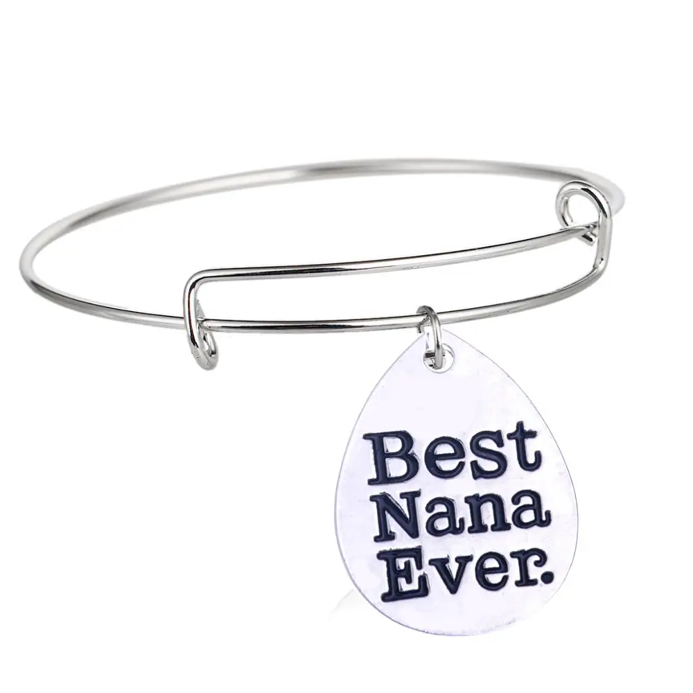 12 шт. Best Nana когда-либо Капля воды браслеты с подвесками регулируемые семейный для