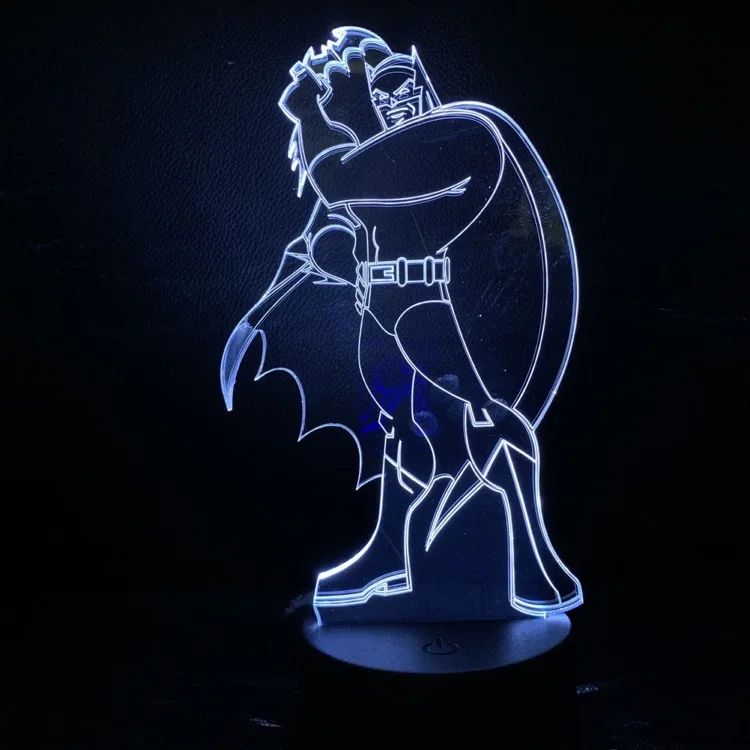 VCity 3D Персонаж Фильма лампа Бэтмен DC вентиляторы мультфильм ночник 3D светодиодный освещение подарки для бота детская игрушка прикроватная лампа освещение светодиодный