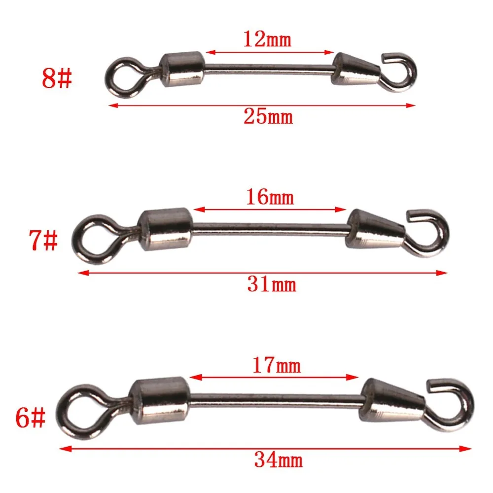 10/lot Lead Leather Seat Pin Connector Link Octagonal Ring Quick Connector Fishing Accessories Fishing Tools Equipment jooyoo
