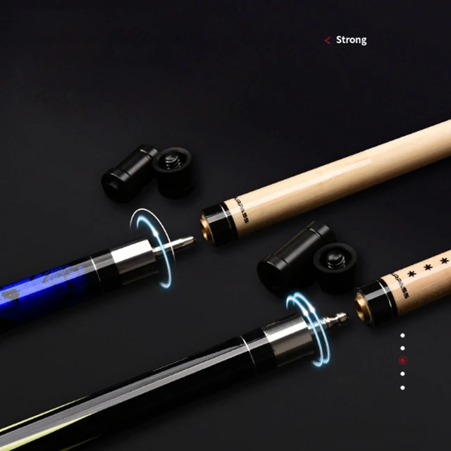 2021 새로운 당구 풀 스틱 12.5mm 팁 2 색 린넨 그립 15cm 연장 당구 액세서리