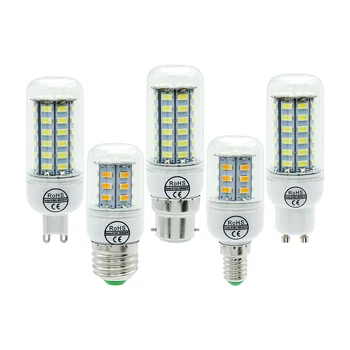 

ANBLUB CE&RoHs SMD 5730 E27 E14 B22 G9 GU10 LED Lamp AC 220V Ultra Bright 5730SMD LED Corn Bulb light Chandelier