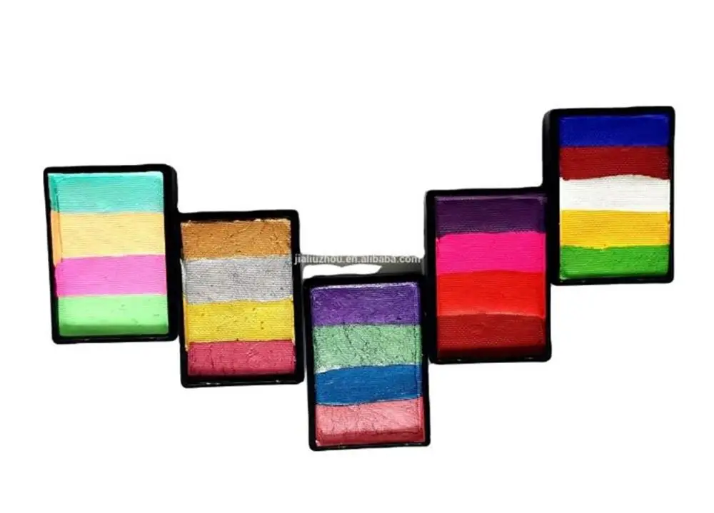 

30g Custom Made Bars Water Based Body Paint For Kids Split Cake Face Paint