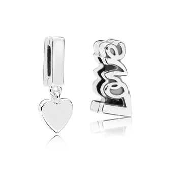 

2020 NEW 925 sterling silver Reflexions Love Clip Charm Fit pandora Reflexions bracelet Floating Heart Clip Charm DIY jewelry