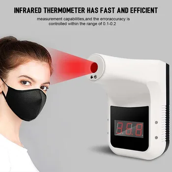 

Non With Alarm Fever Detection Multifunctional Accurate Digital Forehead Infrared Thermometer Body Wall Mounted