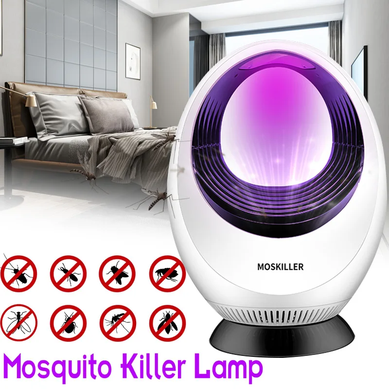 

Mosquito Light Pest Bug Electric Insect Trap Moths Killer Mosquito Lamp Fashion USB Flying Insects Voiceless LED Zapper