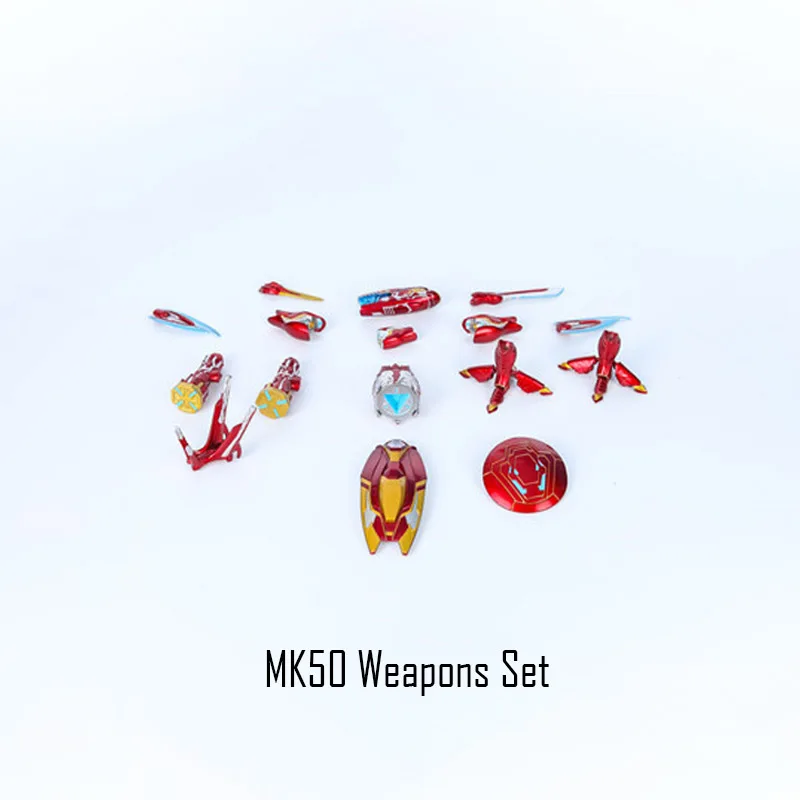 Чудный Фильм Мстители 4 эндигра SHF Железный человек MK50 нано набор оружия 2 фигурка Коллекционная модель игрушки куклы подарок - Цвет: Just Weapons Set