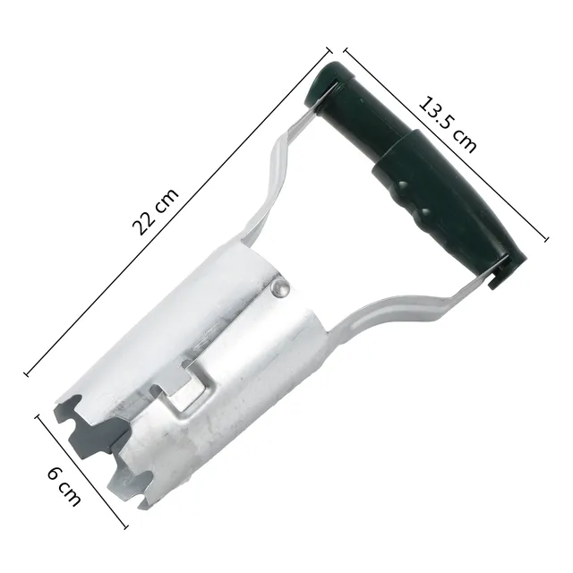 Fehér Acél Palánták Zöldségekből, Átültetve Átültető Csővel Otthoni Kerti Accersorie Mozgó Növényi Szerszámok Fúró Dev - Image 2