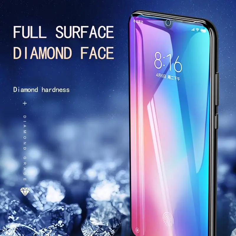 

Full Cover Tempered Glass for Xiaomi CC9 A3lite Screen Protector Protective For Redmi 8 7 6 Note8 Note7 Pro 6A GO Glass Film